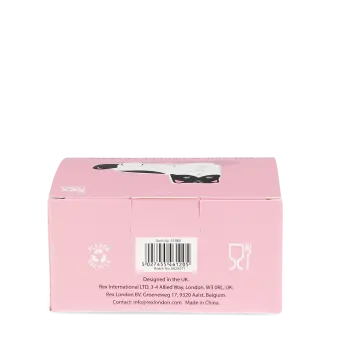 Back of cat‑shaped salt and pepper shakers packaging with printed barcode.