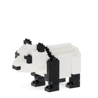 Completed panda brick model.