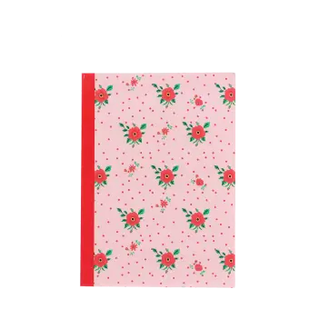  pink notebook in french rose design
