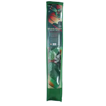 Giant dragon kite in its packaging.
