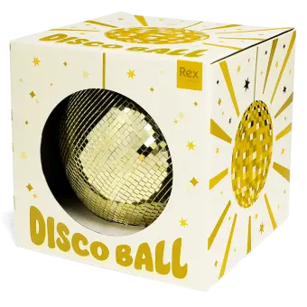 Hanging disco ball (20cm) - Gold
