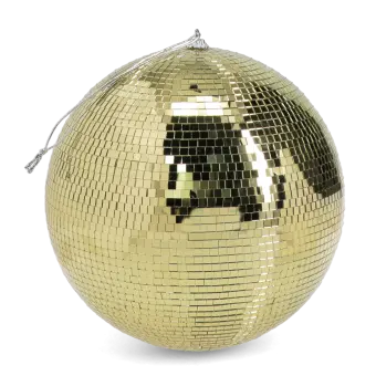 Hanging disco ball (20cm) - Gold