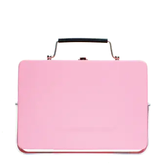 Pink portable barbecue suitcase