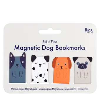Magnetic Dog Bookmarks (set Of 4)