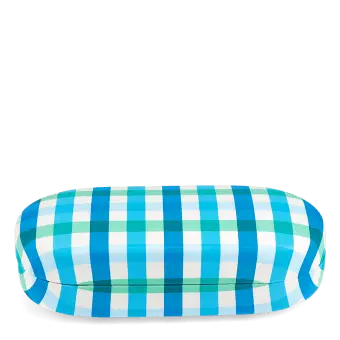 Sunglasses case & cleaning cloth - Blue Gingham