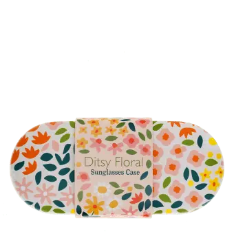 Ditsy floral patterned sunglasses case