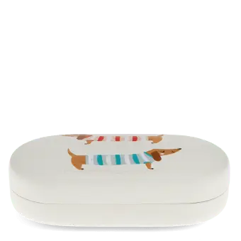 Sunglasses case & cleaning cloth - Sausage Dog