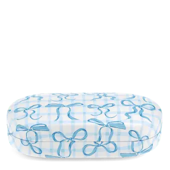 Sunglasses case & cleaning cloth - Blue Bows