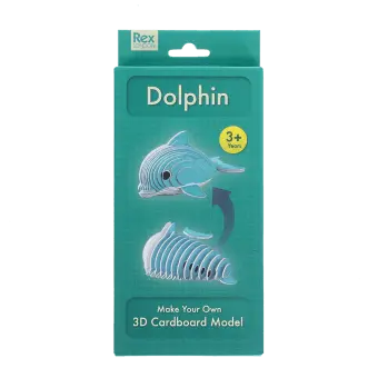 Dolphin Make Your Own 3D Cardboard Model kit in retail box
