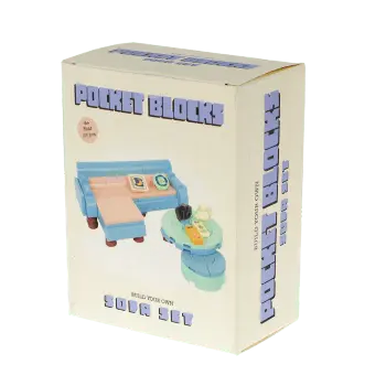 Pocket Blocks sofa set building toy in retail box