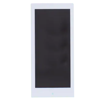 Back view of Fruit print magnetic shopping list.