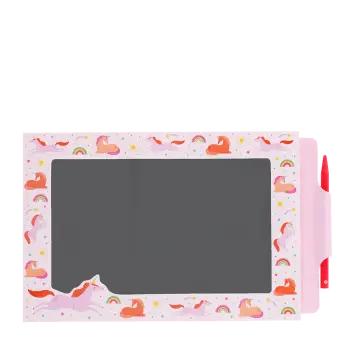 Unicorn magic slate drawing board with reusable screen and stylus pen