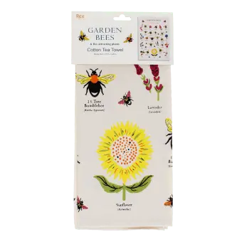 Tea towel - Garden Bees