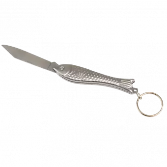 Fish Shaped Pocket Knife & Keyring