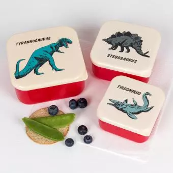 Prehistoric Land Snack Boxes (set Of 3)