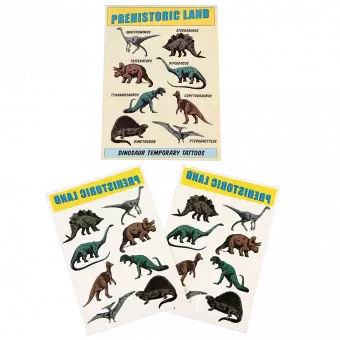 Prehistoric Land Temporary Tattoos (2 Sheets)
