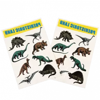 Prehistoric Land Temporary Tattoos (2 Sheets)