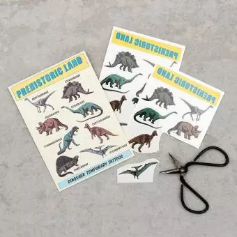 Prehistoric Land Temporary Tattoos (2 Sheets)