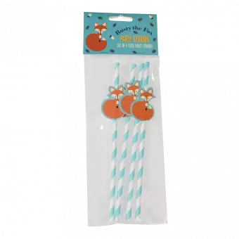 Rusty The Fox Party Straws