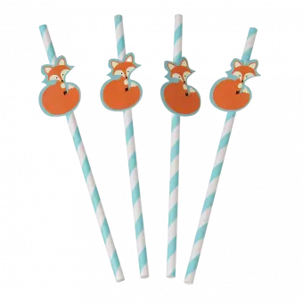 Rusty The Fox Party Straws