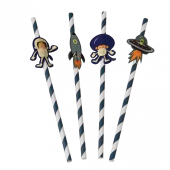 Space Adventure Party Straws