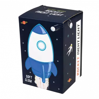 Space Age Rocket Night Light