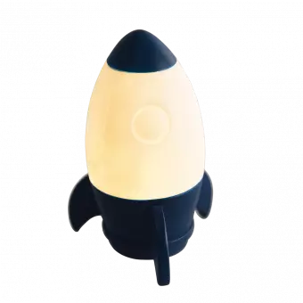 Space Age Rocket Night Light