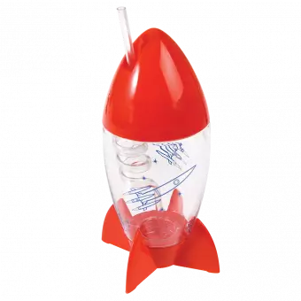 Space Age Rocket Cup And Straw