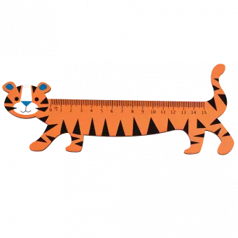 Tiger Wooden Ruler