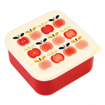 Vintage Apple Snack Boxes (set Of 3)