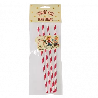 Vintage Kids Party Straws