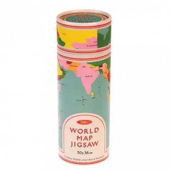World Map 300 Piece Puzzle In A Tube