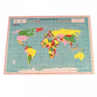 World Map 300 Piece Puzzle In A Tube