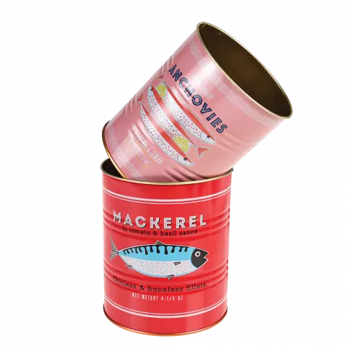 Large fish tin (set of 2) - Rex London