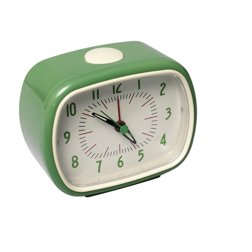 Green Retro Alarm Clock Rex London