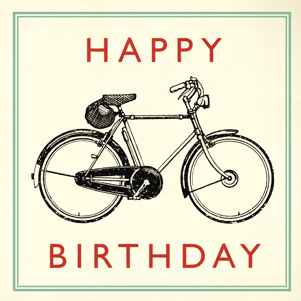 Fahrrad Geburtstagskarte Rex London Ehemals Dotcomgiftshop