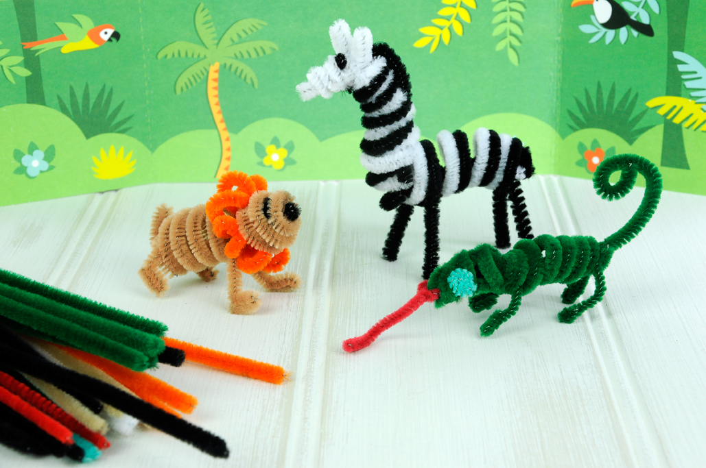 Wild Animal Pipe Cleaner Set Rex London