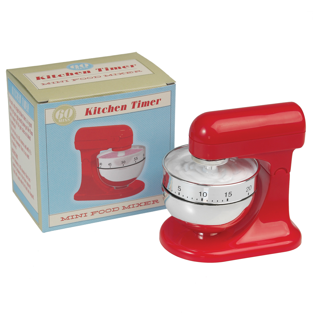 Red Food Mixer Kitchen Timer Rex London