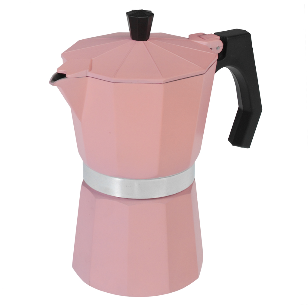 Classic Espresso Coffee Pot Pink Rex London