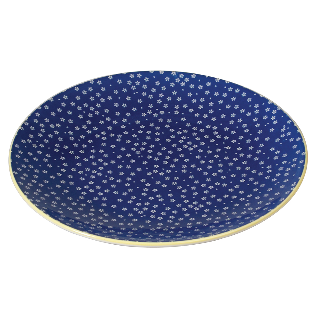 PORCELAIN JAPANESE STYLE DINNER PLATE PETITE DAISY