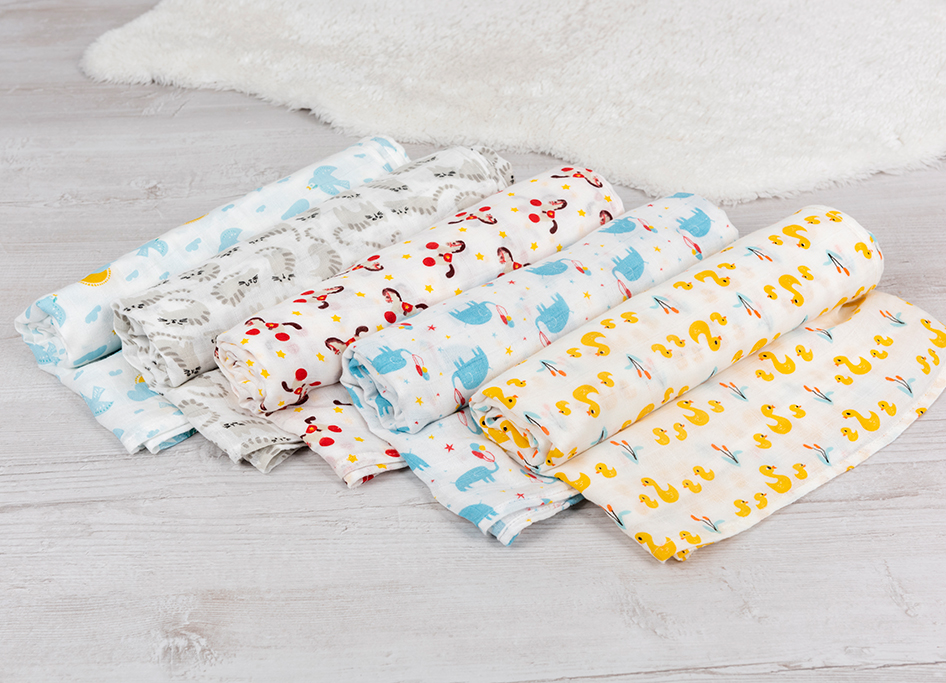 Kitty Cats Swaddling Blanket Rex London