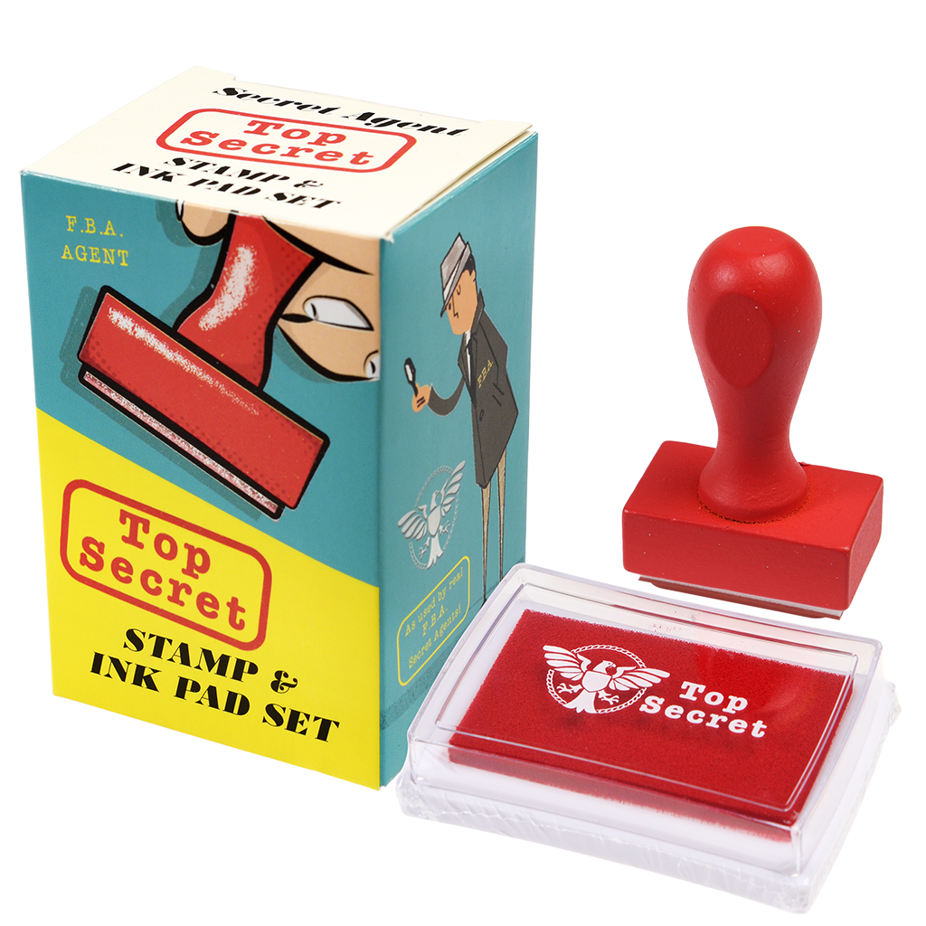 Top Secret Stamp And Ink Set Rex London