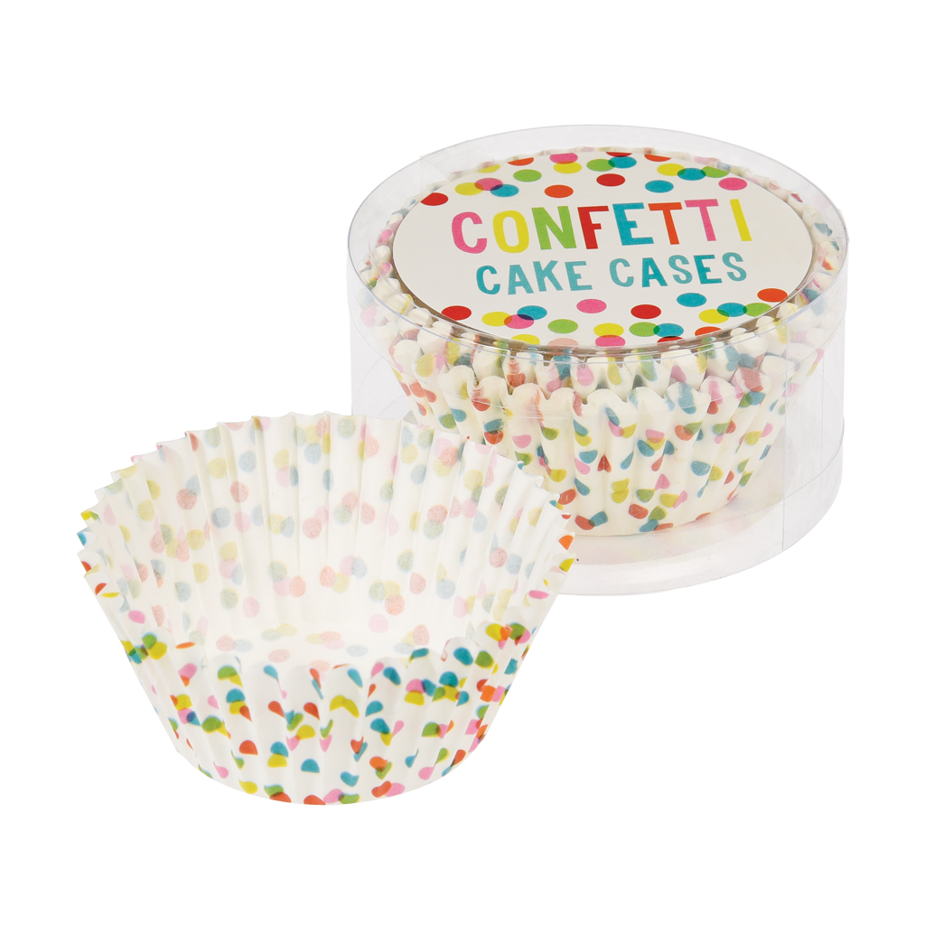 50 Confetti Cake Cases Rex London