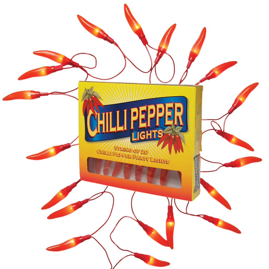 Chilli Pepper Lights With Bs 3 Pin Plug Rex London