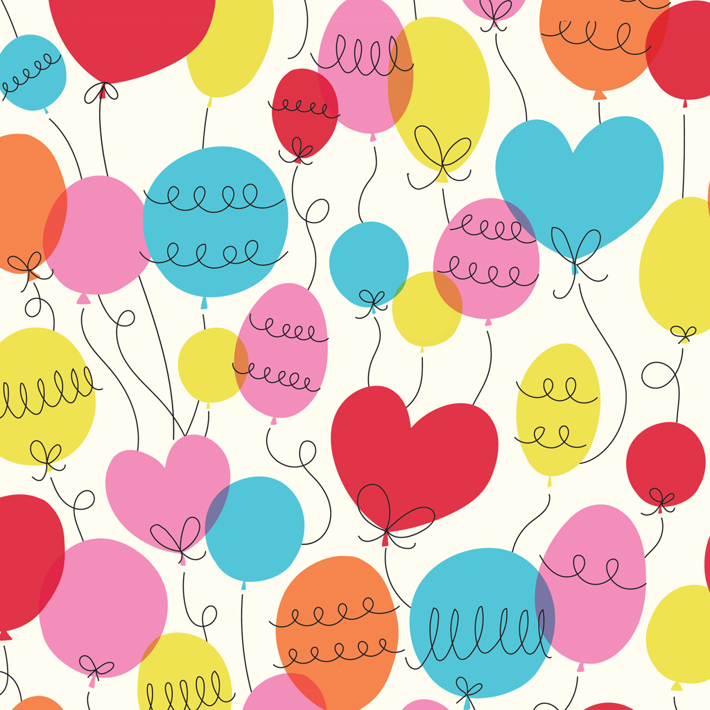 Party Balloon Wrapping Paper (5 Sheets) Rex London