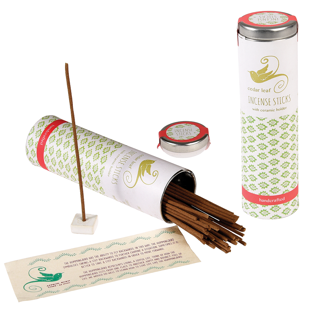 Cedar Leaf Incense In A Tin (50 Sticks) Rex London