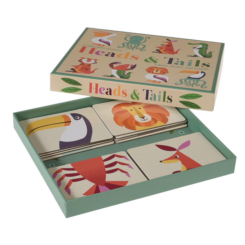 Colourful Creatures Heads And Tails Game Rex London