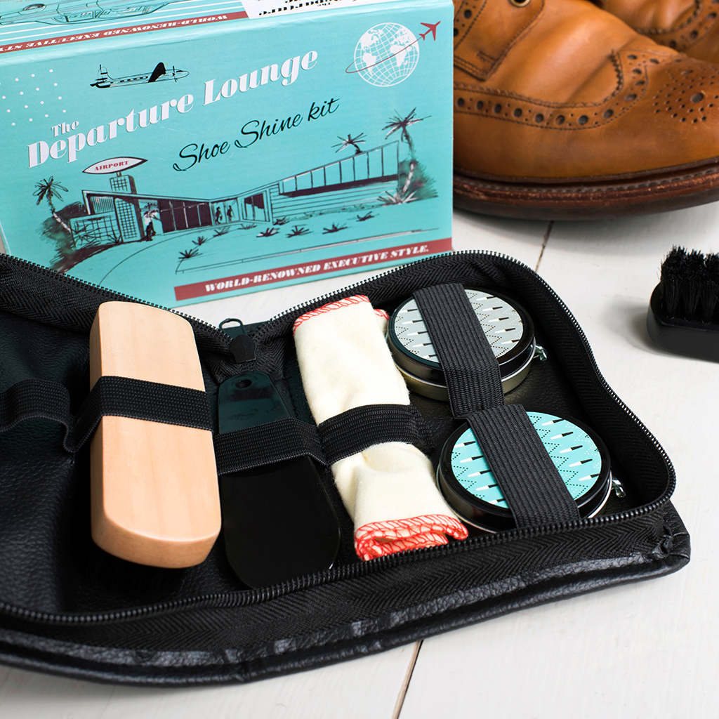 The Departure Lounge Shoe Polish Kit Rex London