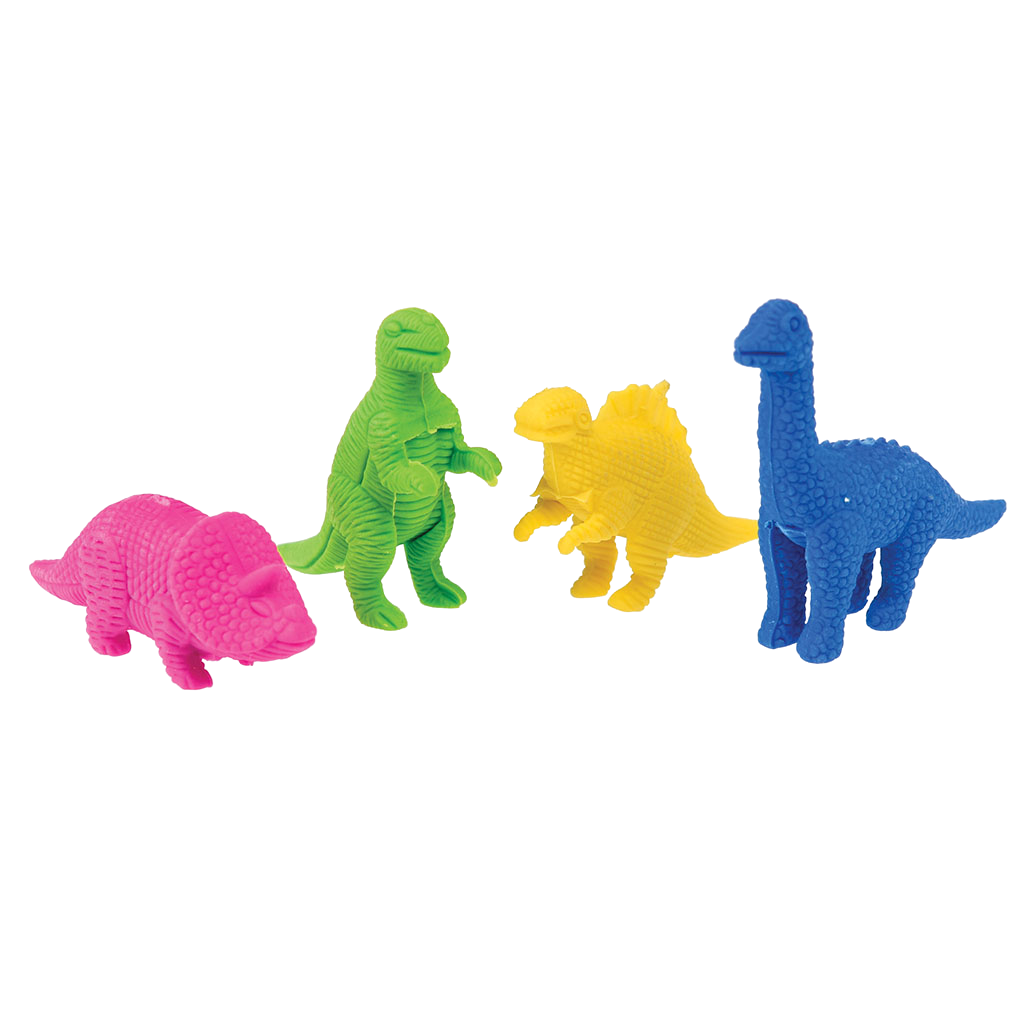Dinosaur Erasers (set Of 4) Rex London