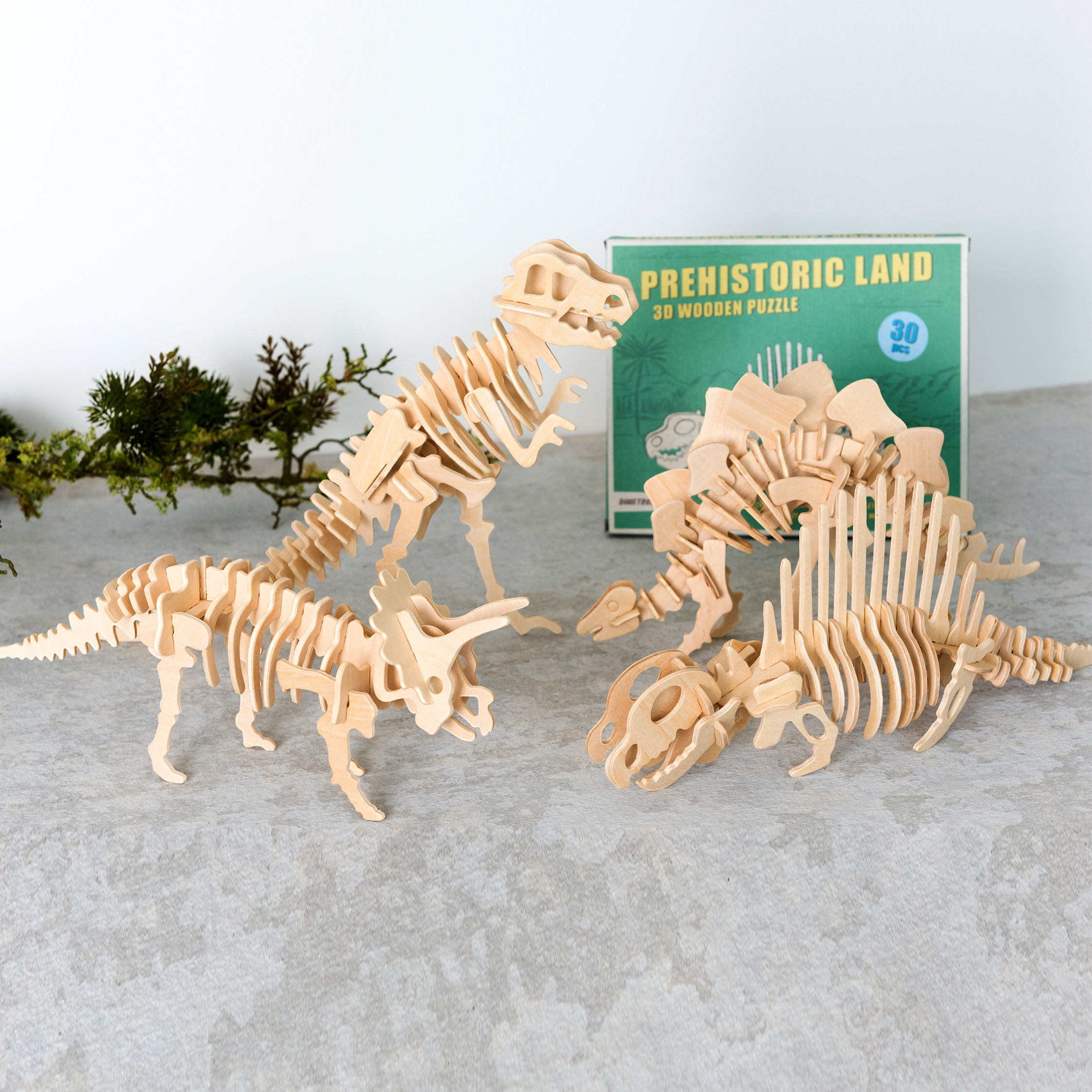 wooden dinosaur puzzle